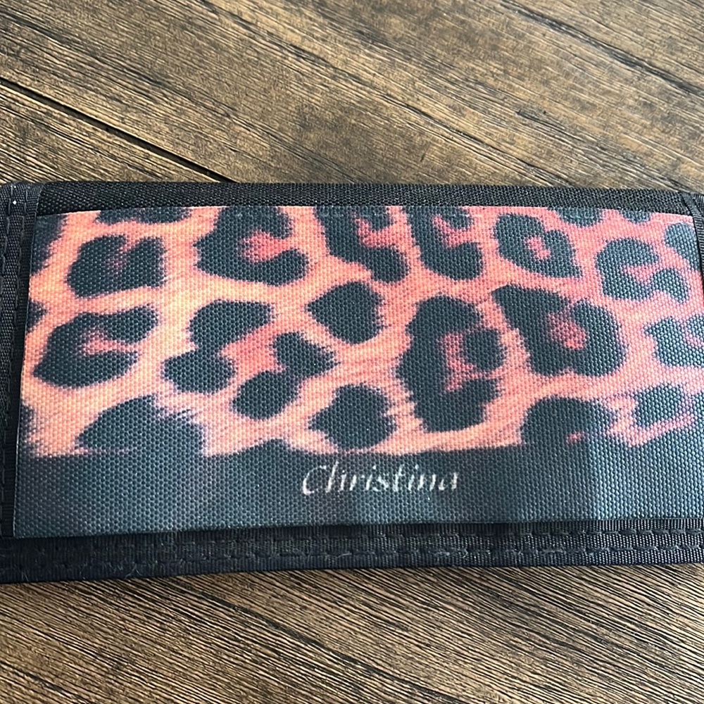 Personalized Leopard checkbook